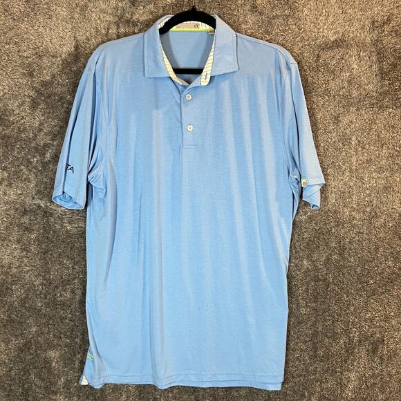 Tasc Performance Polo Shirt Mens Large Blue Modal Comfort Outdoors Lightweight - Picture 1 of 8